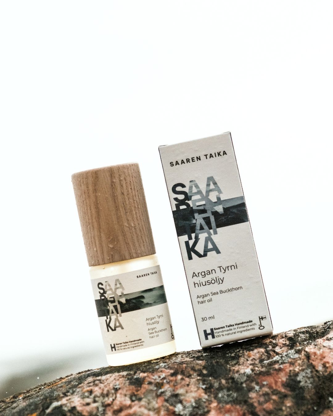 Argan Tyrni hiusöljy, erityisesti kuiville ja käsitellyille hiuksille, 100% luonnollinen, vegaaninen, 30ml