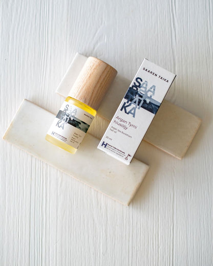Argan Tyrni hiusöljy, erityisesti kuiville ja käsitellyille hiuksille, 100% luonnollinen, vegaaninen, 30ml