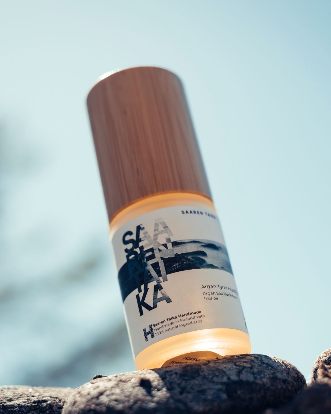 Argan Tyrni hiusöljy, erityisesti kuiville ja käsitellyille hiuksille, 100% luonnollinen, vegaaninen, 30ml