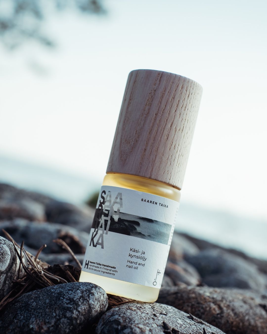 Käsi- ja Kynsiöljy, kuiville käsille ja hauraille kynsille, 100% luonnollinen, vegaaninen, 30ml