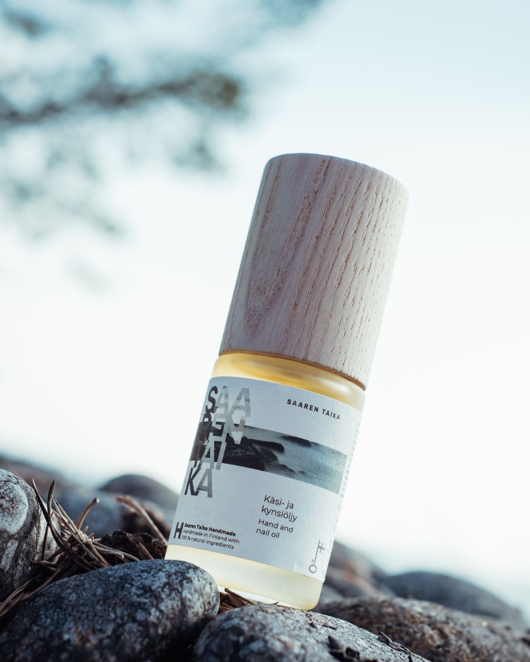 Käsi- ja Kynsiöljy, kuiville käsille ja hauraille kynsille, 100% luonnollinen, vegaaninen, 30ml