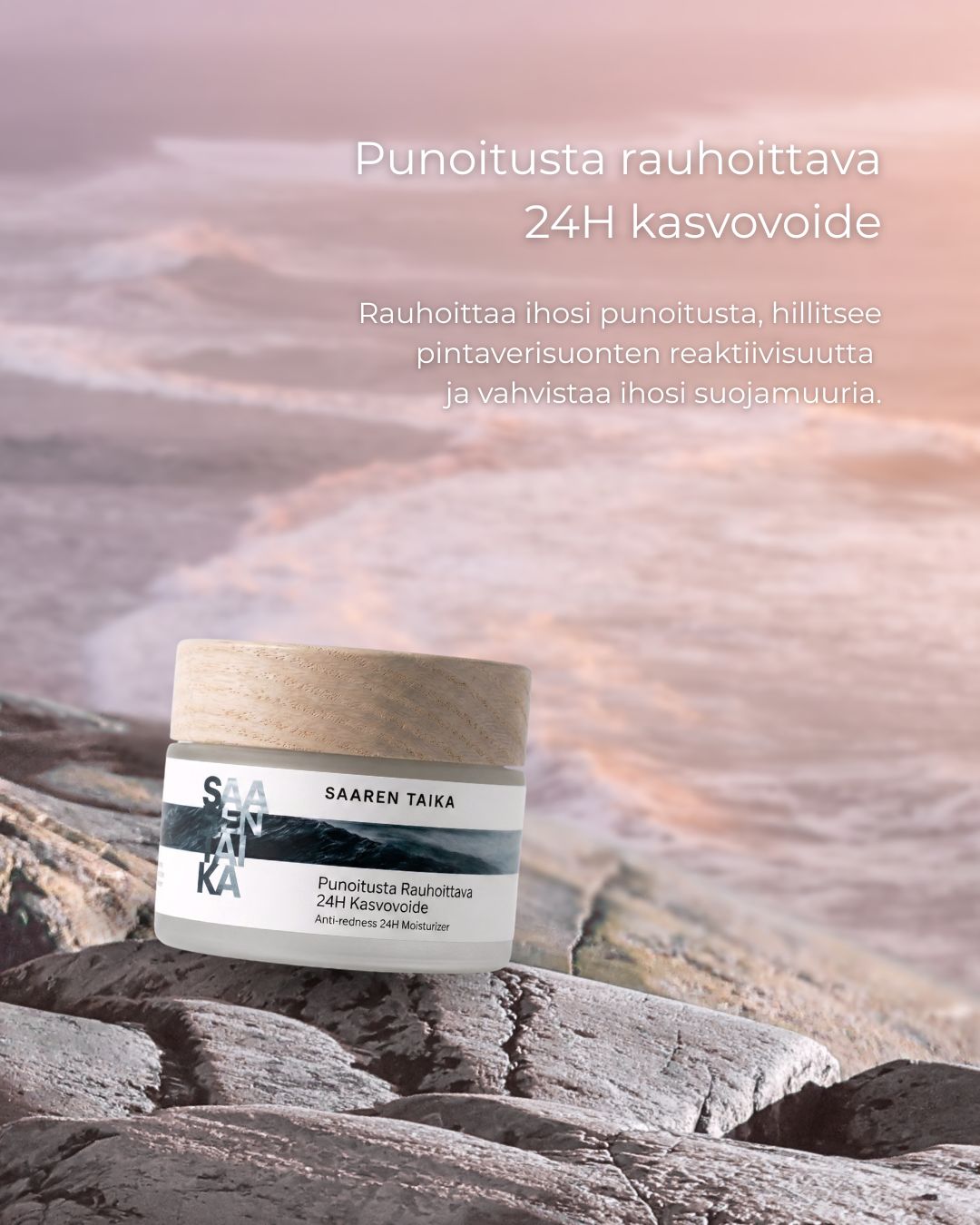 Punoitusta rauhoittava 24H kasvovoide