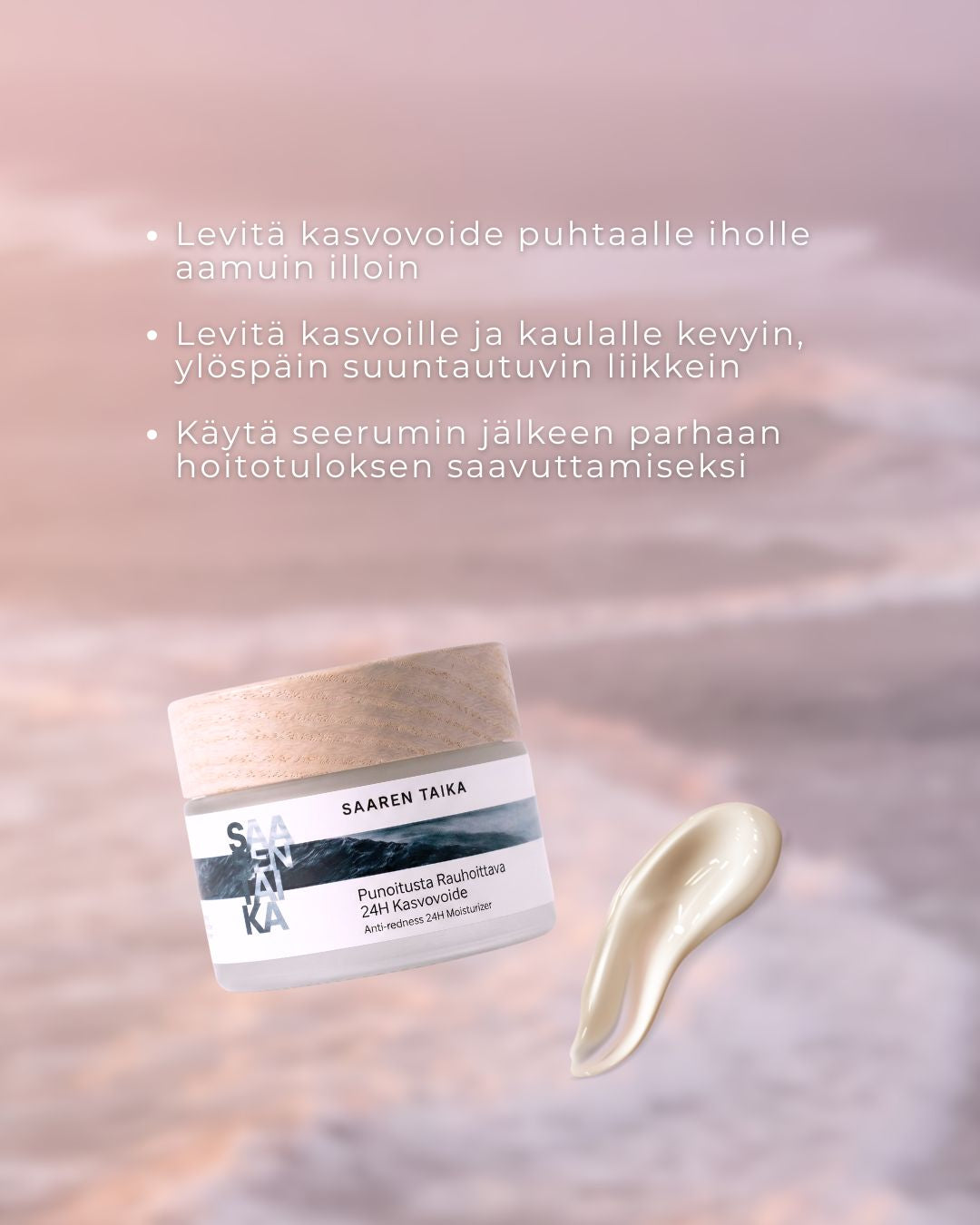 Punoitusta rauhoittava 24H kasvovoide