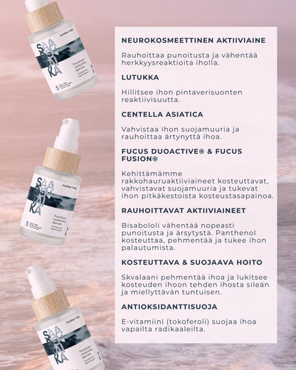 Punoitusta rauhoittava suojamuuria vahvistava seerumi