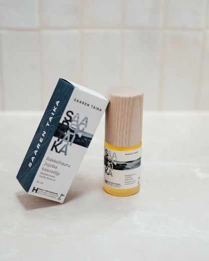 Rakkohauru Jojoba kasvoöljy, kevyt, nopeasti imeytyvä kasvoöljy epäpuhtaalle ja tasapainoa kaipaavalle iholle, 100 % luonnollinen, vegaaninen, 30 ml