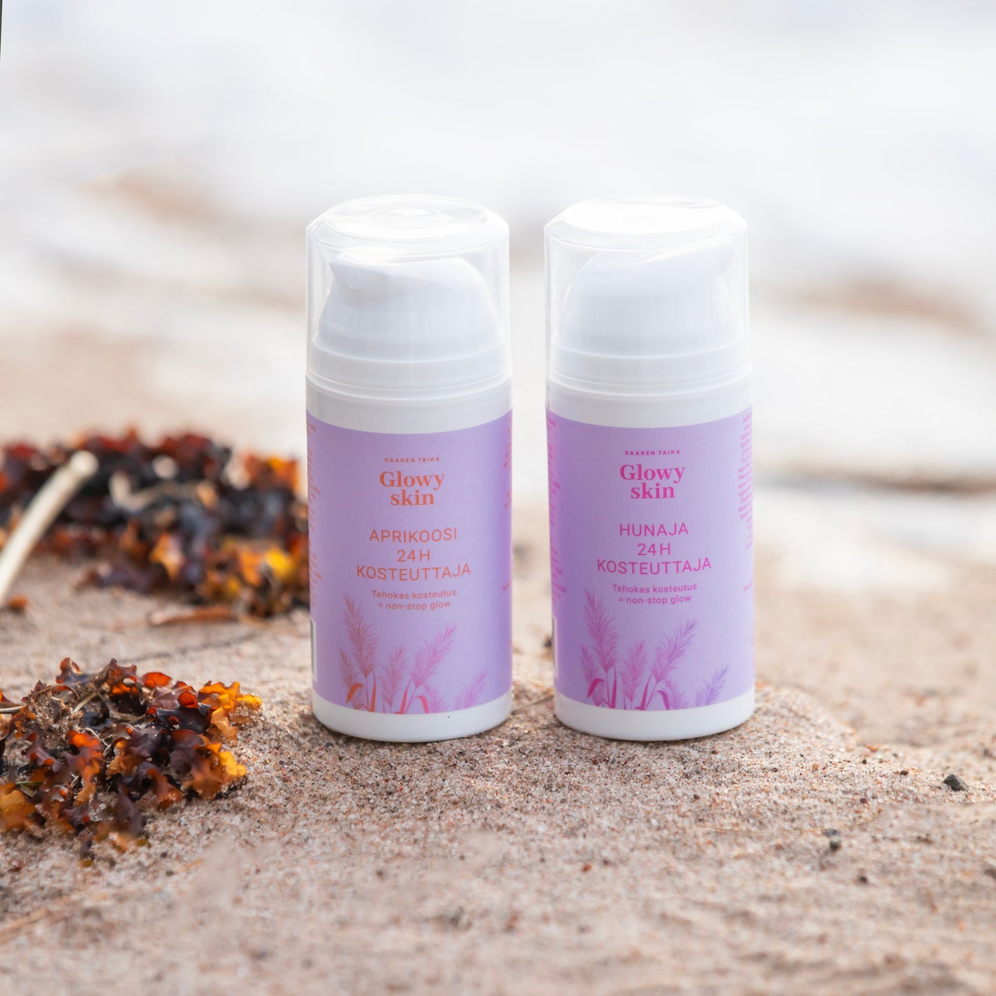 Aprikoosi 24h kosteuttaja, kevyt kosteuttaja, sis. aprikoosinsiemenöljy, hajusteeton - Saaren Taika Glowy skin