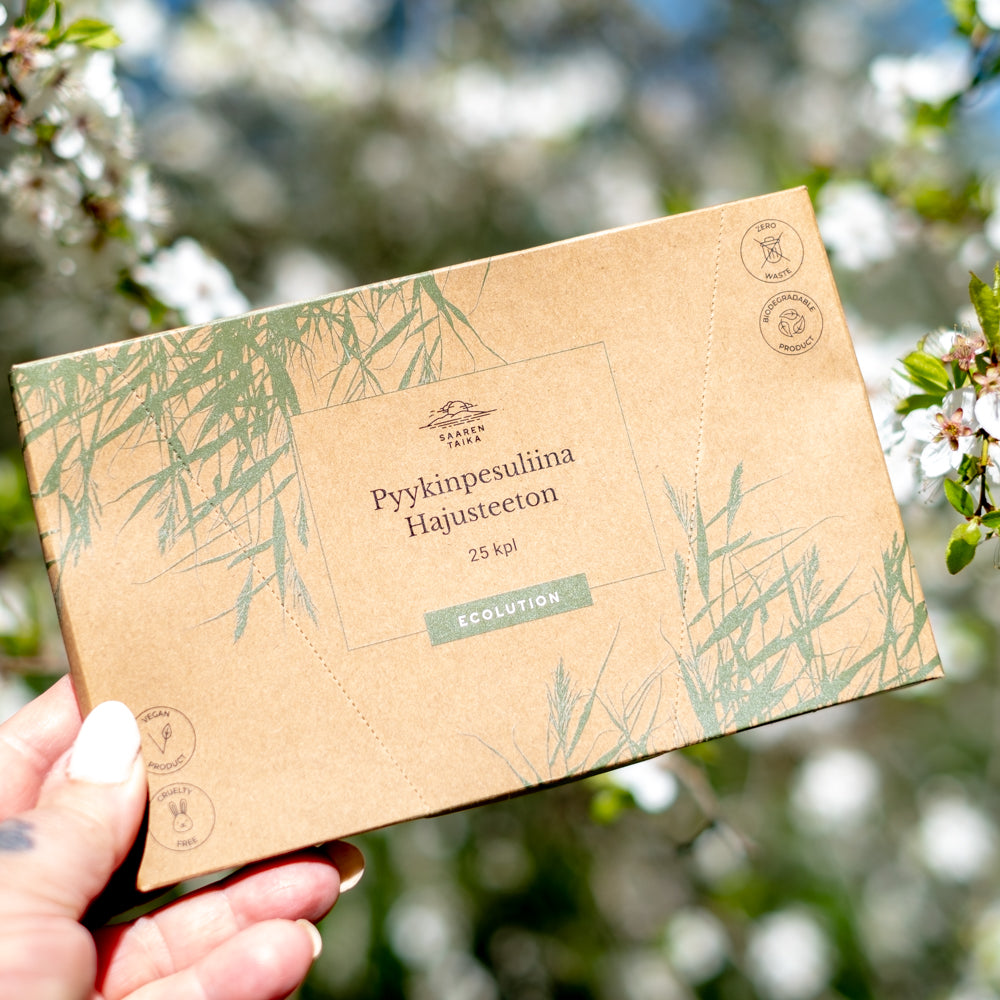 Hajusteeton pyykinpesuliina 25kpl - Saaren Taika Ecolution