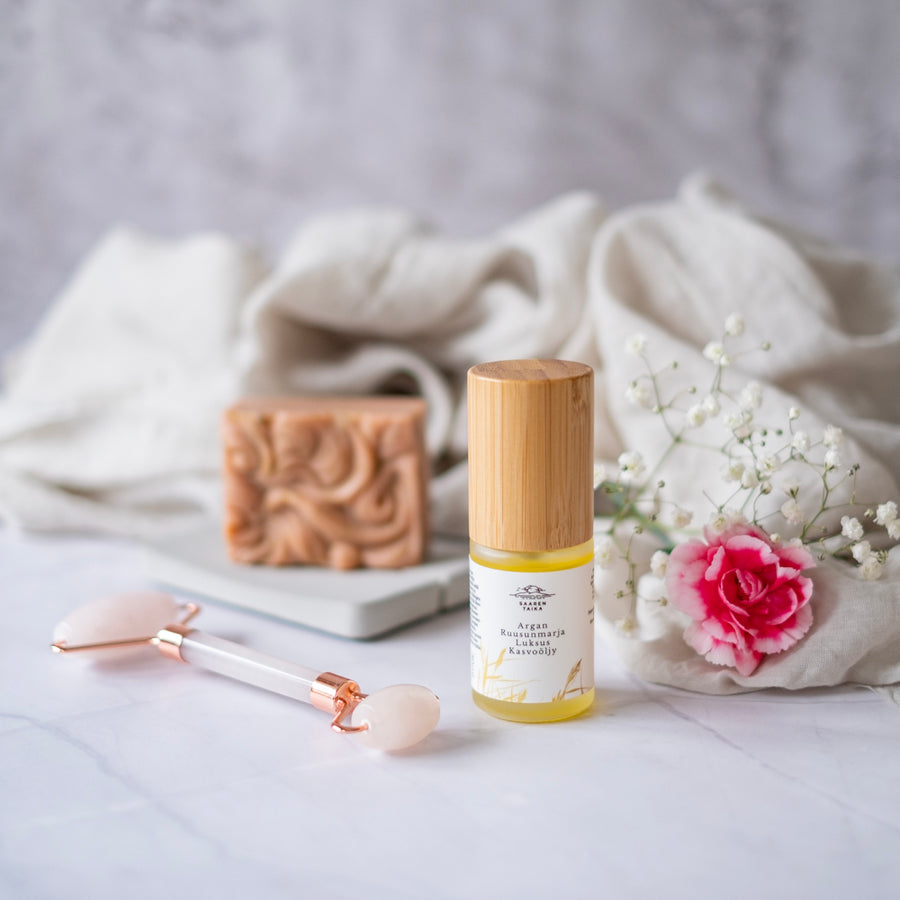 Argan Ruusunmarja Luksus kasvoöljy 30ml | Saaren Taika