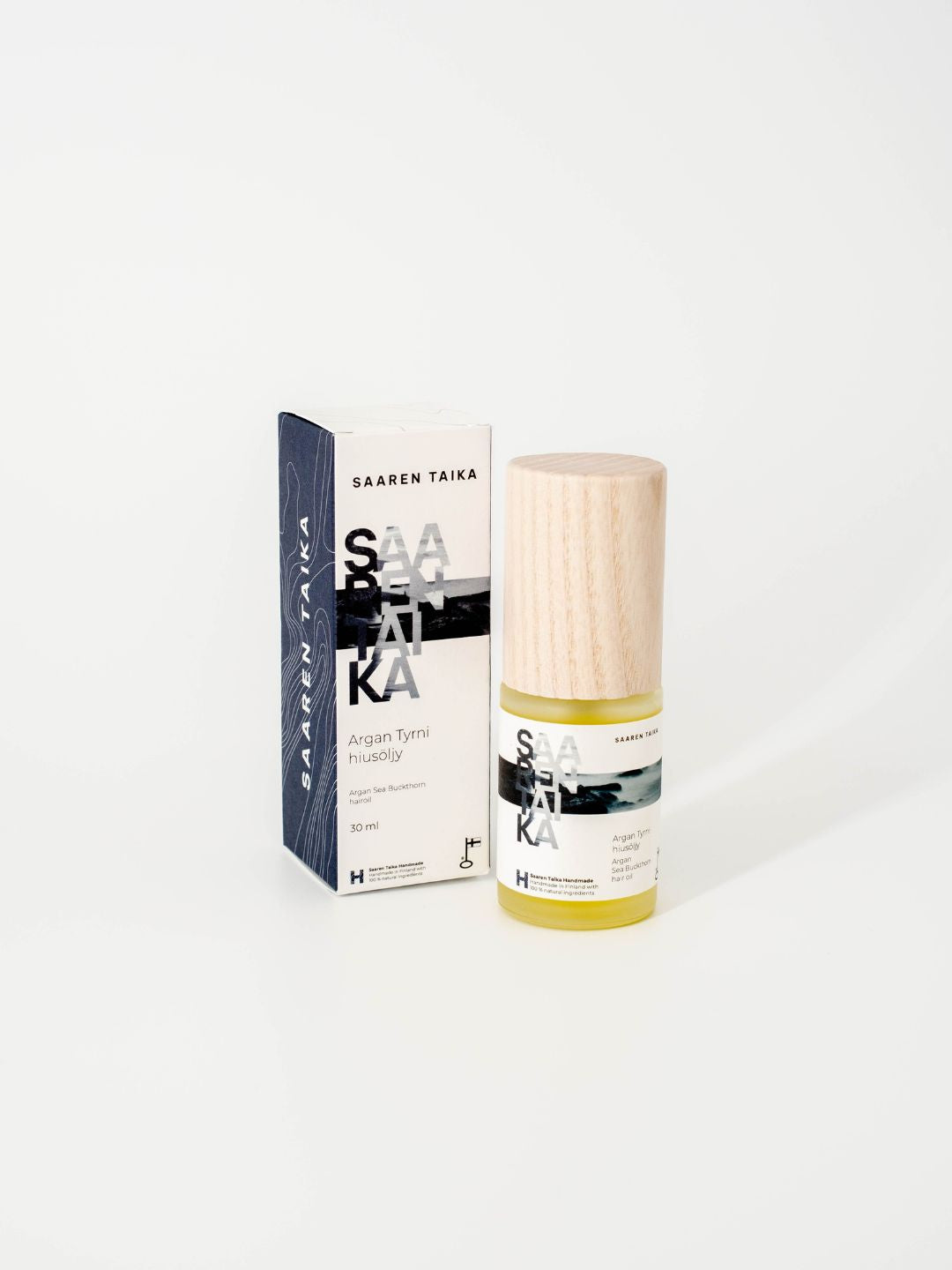 Argan Tyrni hiusöljy, erityisesti kuiville ja käsitellyille hiuksille, 100% luonnollinen, vegaaninen, 30ml