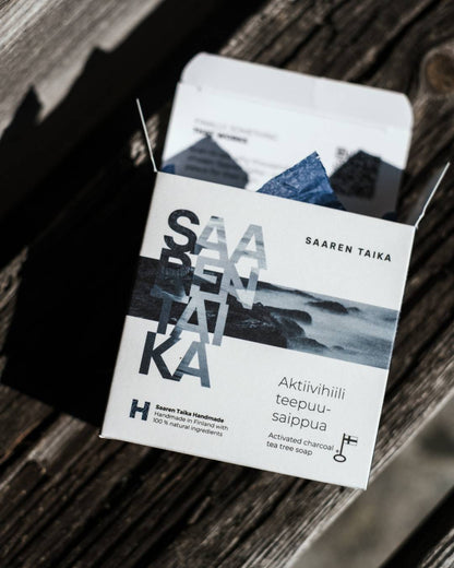 Aktiivihiili Teepuusaippua | Saaren Taika