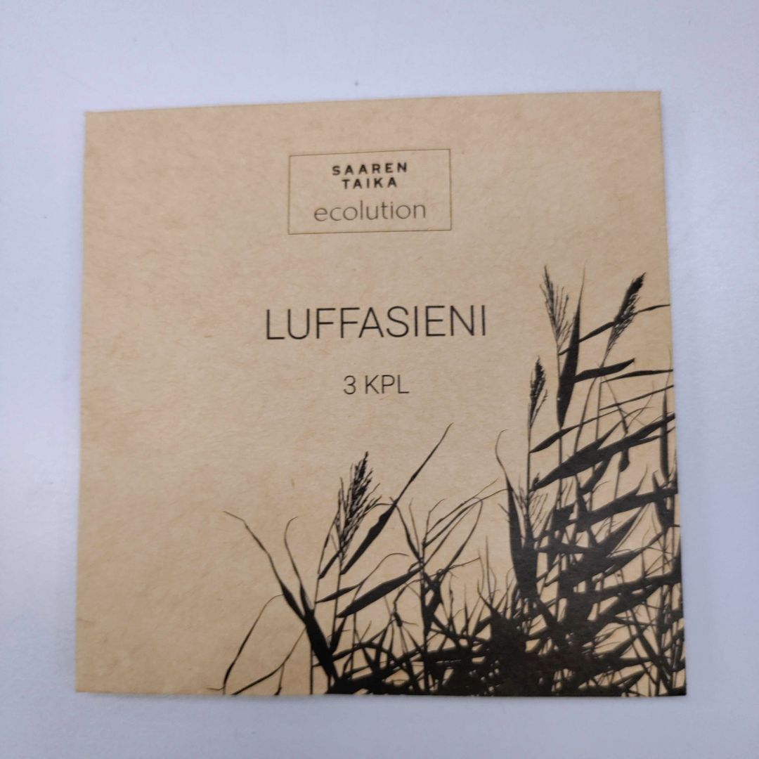 Luffasieni kasvojen päivittäiseen puhdistukseen, 3 kpl - Luonnollinen, ympäristöystävällinen, vegaaninen, valmistettu kurkusta - Saaren Taika Ecolution