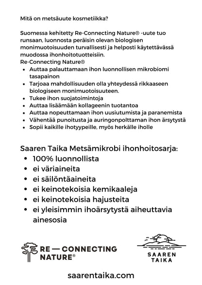 Esite - Metsämikrobi ihonhoito n. 8x12cm, kaksipuolinen
