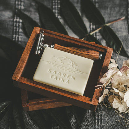 Zero Waste Safety Razor Sheivaaja/Höylä + 10 Terää Naisille Ja Miehille, Muoviton, Vegaaninen  - No:1 Eco by Saaren Taika